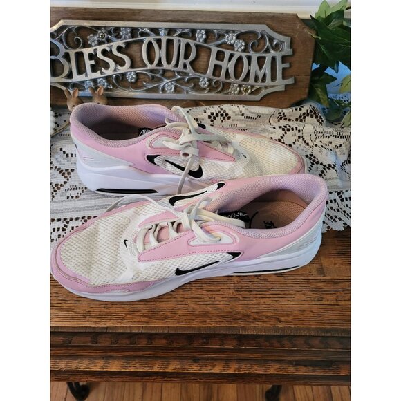 Pink/White Nike Air Max Sneakers Women 10 Streetwear Preppy Barbie Workout - Picture 1 of 6